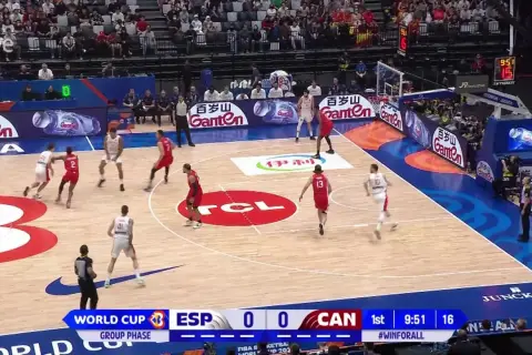 Canadá elimina a España en un emocionante partido de baloncesto