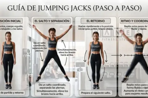 Cómo hacer jumping jacks y qué beneficios tiene